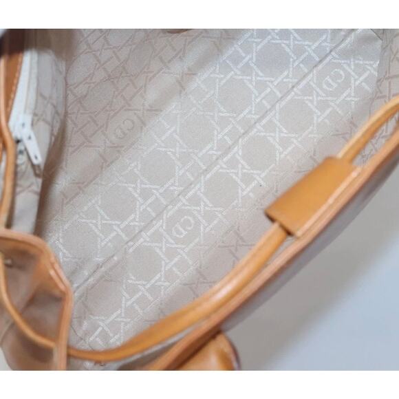 Christian Dior Shoulder Bag Leather Brown & Gold - Picture 6 of 9